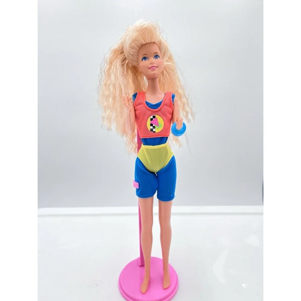 Vtg 1988 Mattel Barbie Doll Teen Looks Workout Jazzie In Original Outfit #3633